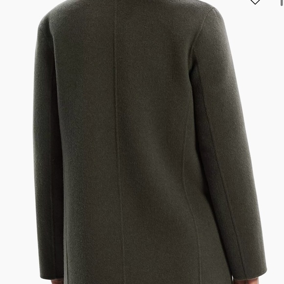 Theory Wool-Cashmere Open-Front jacket: Hunter green Medium - Picture 3 of 3